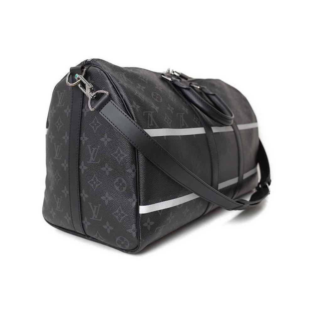 Louis Vuitton Keepall Black Bag Eclipse Bandoulie… - image 1